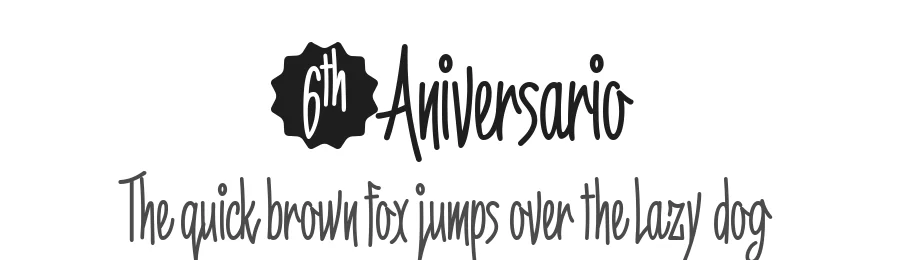6thAniversario by deFharo — Script Font