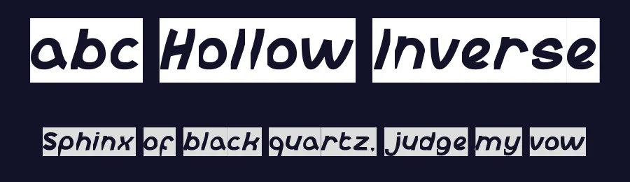 abc Hollow Inverse by http://www.dafont.com/wino-s-kadir.d2209 — Display Font — thumbnail 2