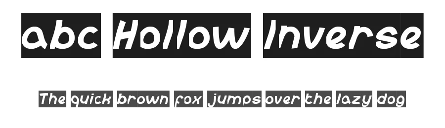 abc Hollow Inverse by http://www.dafont.com/wino-s-kadir.d2209 โ Display Font