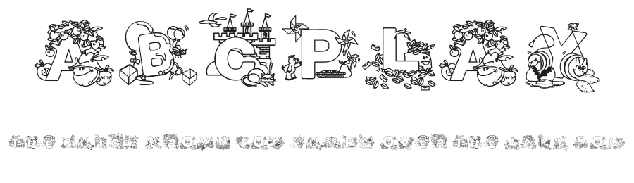 ABCPlay by Character β Display Font