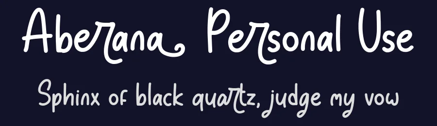 Aberana Personal Use by Fadli Ramadhan Iskandar — Sans Font — thumbnail 2