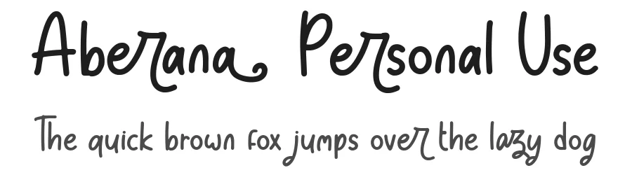 Aberana Personal Use by Fadli Ramadhan Iskandar — Sans Font