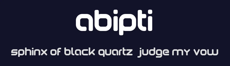 abipti by Tiago Pompeu — Display Font — thumbnail 2
