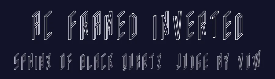 AC Framed Inverted by Adrian Candela — Display Font — thumbnail 2