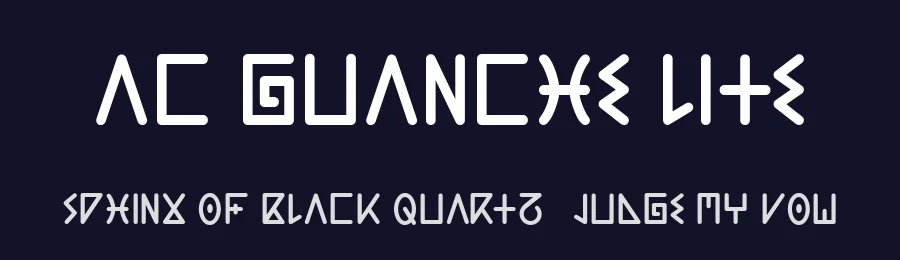 AC Guanche Lite by Adrian Candela — Display Font — thumbnail 2