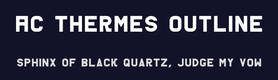 AC Thermes Outline by Adrian Candela — Display Font — thumbnail 2