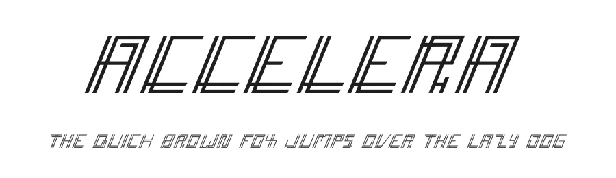 Accelera by Rometheme Studio — Display Font