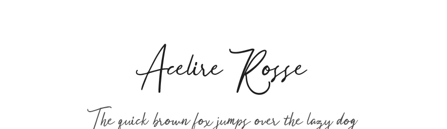 Acelire Rosse by Eldertype Studio — Sans Font