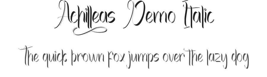 Achilleas Demo Italic by Shalsha & Suci Anita — Script Font