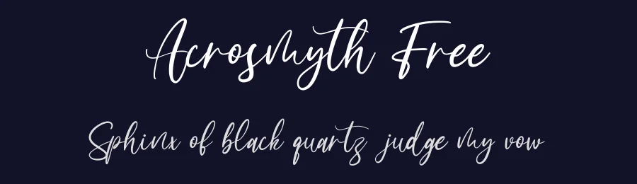 Acrosmyth Free by Maulana Creative — Sans Font — thumbnail 2