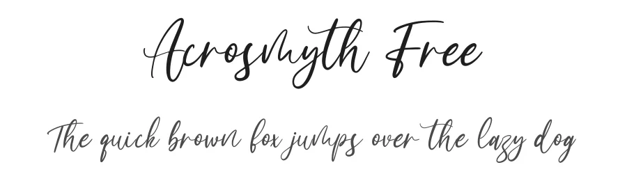 Acrosmyth Free by Maulana Creative — Sans Font