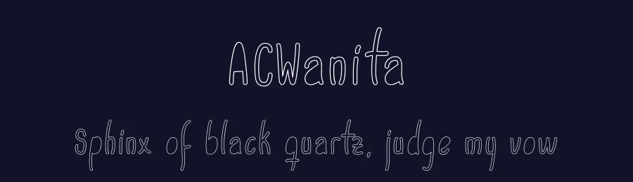 ACWanita by Adrian Candela — Script Font — thumbnail 2