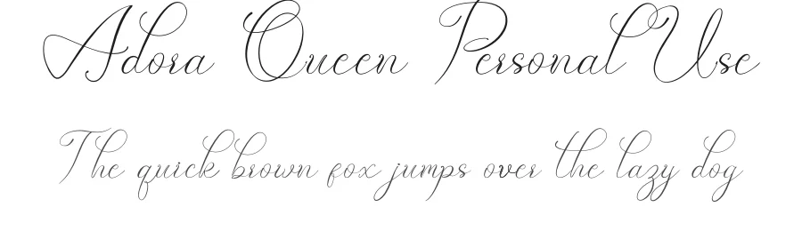 Adora Queen Personal Use by Donis Miftahudin — Script Font