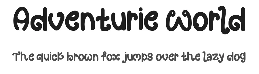 Adventurie World by Yumnacreative — Display Font