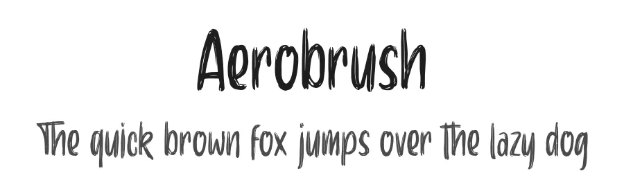 Aerobrush by Good Java Studio — Display Font