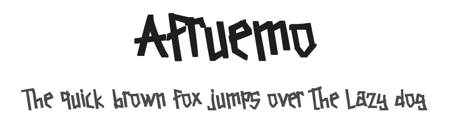 Afruemo by Yumnacreative — Display Font