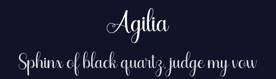 Agilia by Heru Utama Putra — Script Font — thumbnail 2