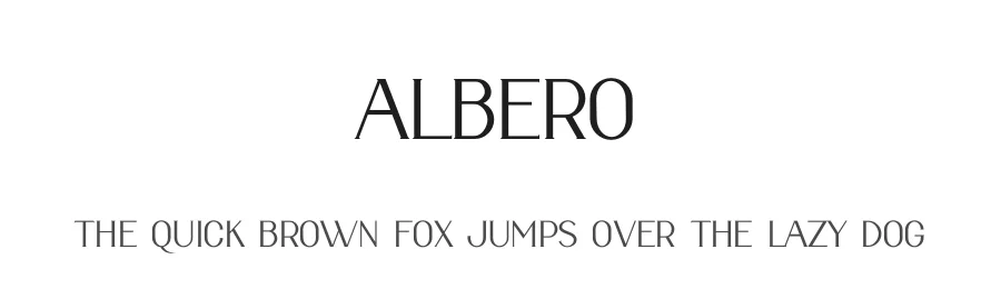 ALBERO by Sarwo Edhi Prayitno — Serif Font