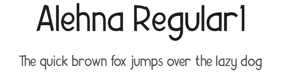 Alehna Regular1 by Musthafa Kamal Emje — Display Font