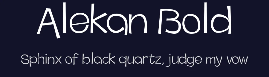Alekan Bold by Khairil Anwar — Display Font — thumbnail 2