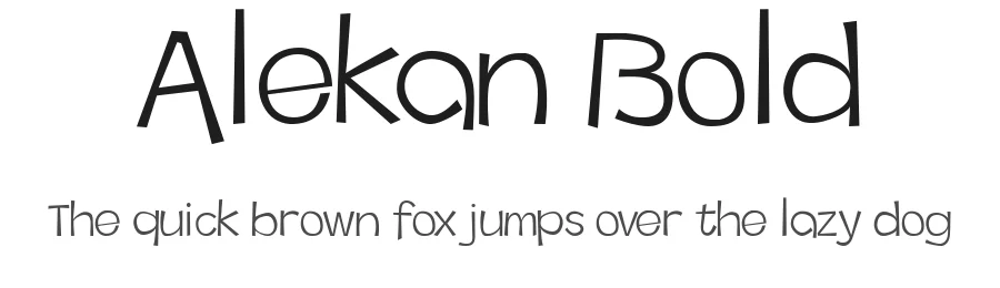 Alekan Bold by Khairil Anwar — Display Font