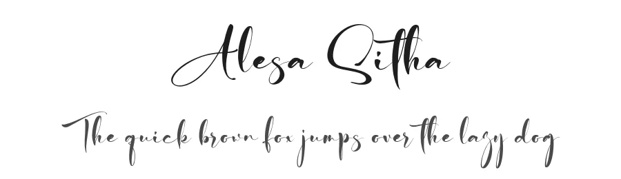 Alesa Sitha by Pineungtype — Script Font