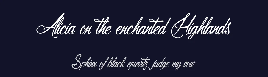 Alicia on the enchanted Highlands by Maelle.K — Script Font — thumbnail 2