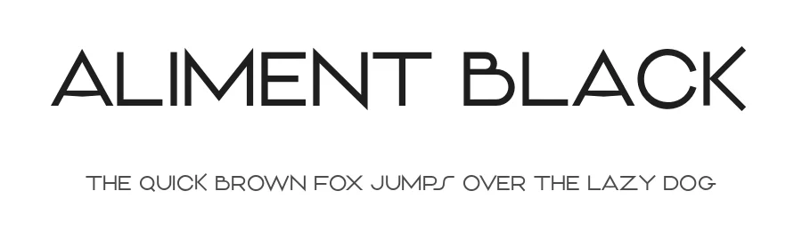 Aliment Black by Mans Greback — Display Font