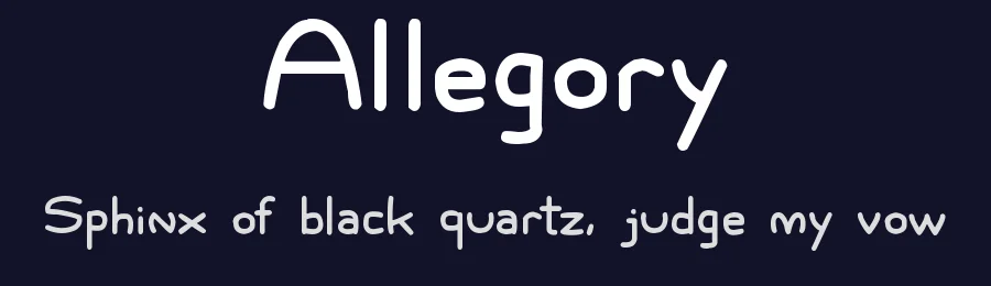 Allegory by Joseph Dawson — Display Font — thumbnail 2