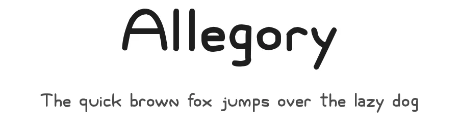 Allegory by Joseph Dawson — Display Font