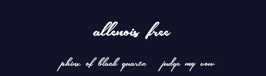 allenois free by behance.net/deadlock — Script Font — thumbnail 2