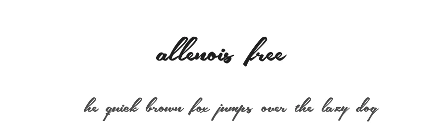 allenois free by behance.net/deadlock — Script Font