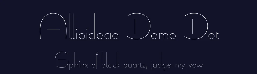 Allioideae Demo Dot by Anita Jürgeleit — Sans Font — thumbnail 2