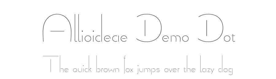 Allioideae Demo Dot by Anita Jürgeleit — Sans Font