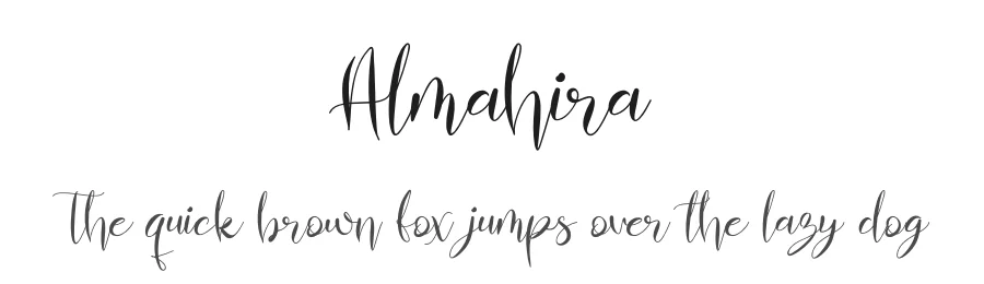 Almahira by Rometheme โ Script Font