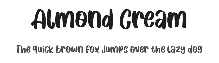 Almond Cream by M Arif Dwi Prasetyo & Eko Nurcahyo โ Display Font