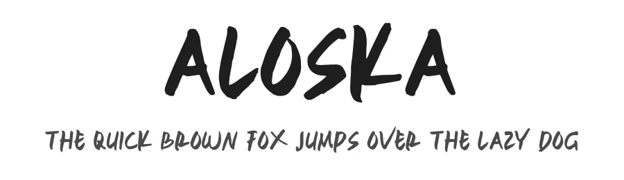 ALOSKA by Ahmad Muslimin — Script Font