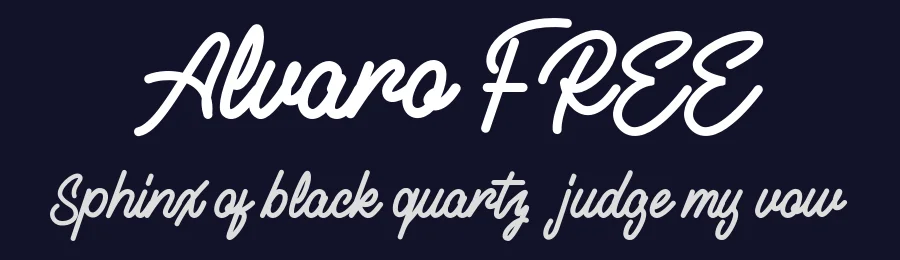 Alvaro FREE by inspiratype — Script Font — thumbnail 2