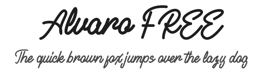 Alvaro FREE by inspiratype — Script Font