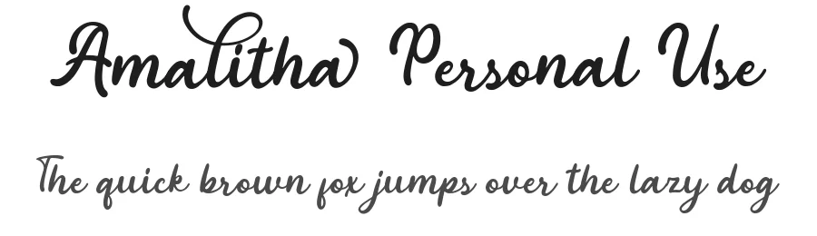 Amalitha Personal Use by Fadli Ramadhan Iskandar — Sans Font