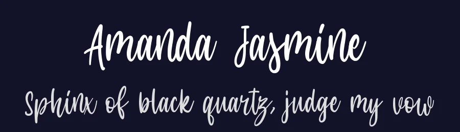 Amanda Jasmine by M Arif Dwi Prasetyo & Eko Nurcahyo — Sans Font — thumbnail 2