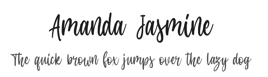 Amanda Jasmine by M Arif Dwi Prasetyo & Eko Nurcahyo โ Sans Font
