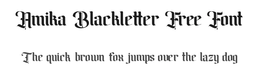 Amika Blackletter Free Font by Maulana creative — Sans Font