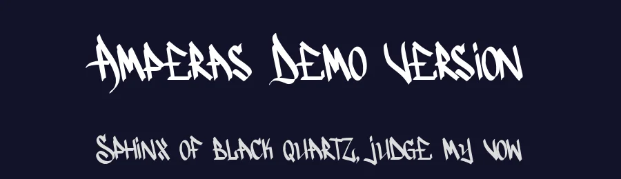 Amperas Demo Version by Allouse.Studio — Sans Font — thumbnail 2