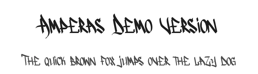 Amperas Demo Version by Allouse.Studio β Sans Font