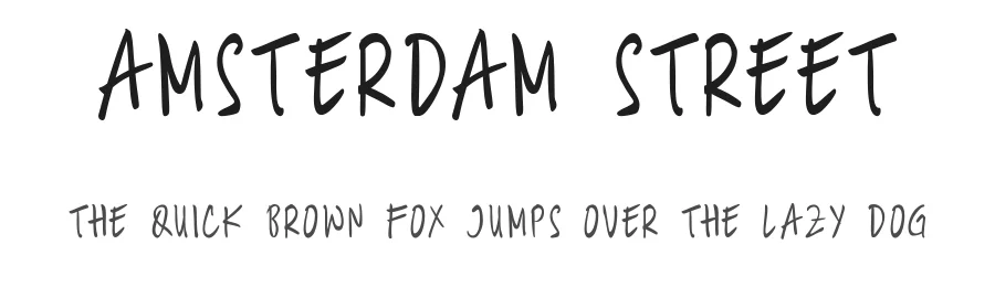 Amsterdam Street by deedeetype — Sans Font