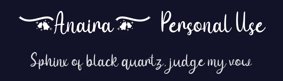 Anaira Personal Use by Fadli Ramadhan Iskandar — Sans Font — thumbnail 2
