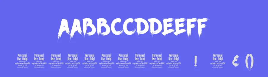 Ancherr Personal Use by Tama Putra — Display Font — thumbnail 3