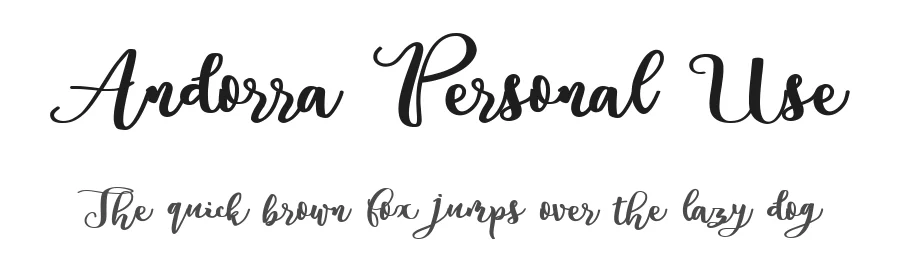 Andorra Personal Use by Billy Argel β Script Font