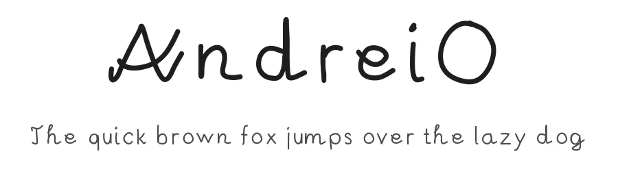 AndreiO by Andrei Olaru โ Script Font